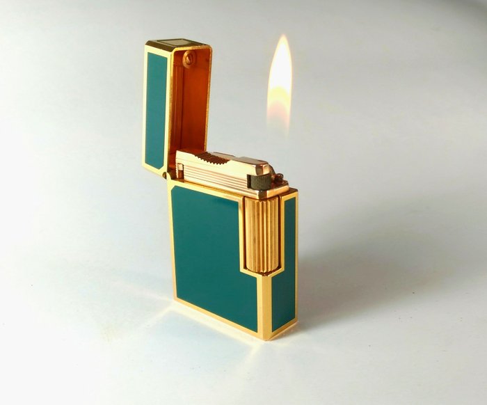 St Dupont Lighter L1 small laque de chine green