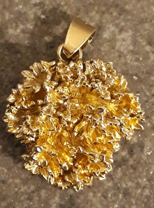 Flora Danica - Denmark 925 gold-plated silver pendant