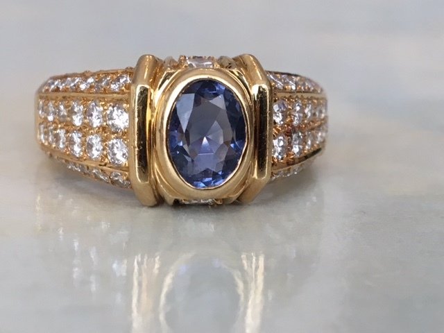 cartier ring sapphire