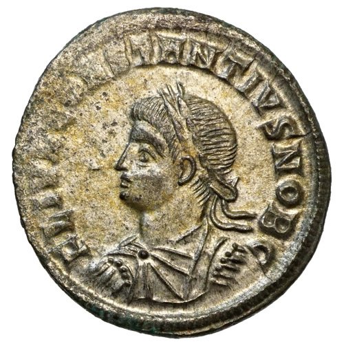 Constantius II (Caesar, 324-337) AE Nummus, Nicomedia, Camp gate - Catawiki