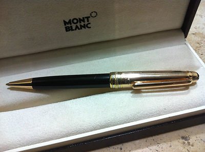 Montblanc Meisterstück Ballpoint Pen Solitaire Doue No. 164 / Ag. 925 Full Gold Cap 