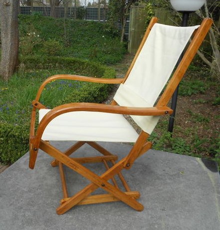 Torck garden chair foldable, 1960s/70s Torckfabrieken Deinze (Belgium)