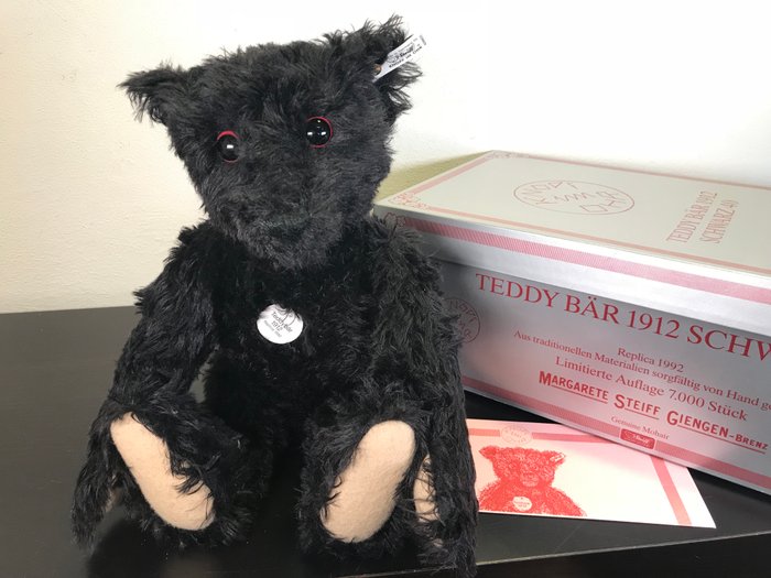 Steiff Titanic Schwarz Bear 1912 (1992) - Big size 45cm - 406805 - Limited Edition - Certificate of authenticity - Original Box - All Tags - As New
