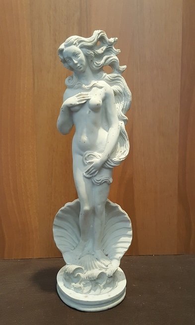 Resin and marble dust statue - Nascita di Venere - based on the Botticelli artwork