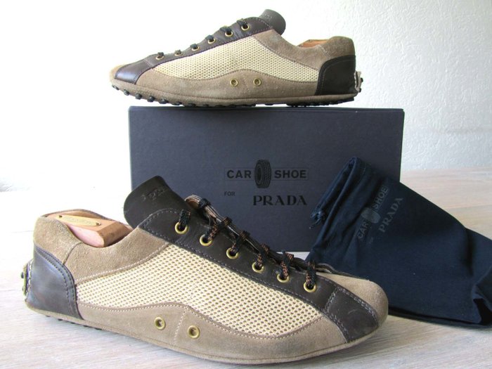 Prada - Original Car Shoe incl Original Dustbag \u0026 Box - Catawiki