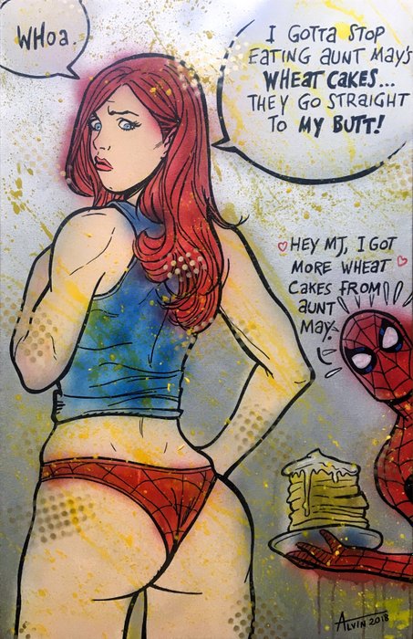 Alvin Silvrants - Spiderman Mary Jane’s big butt 3D