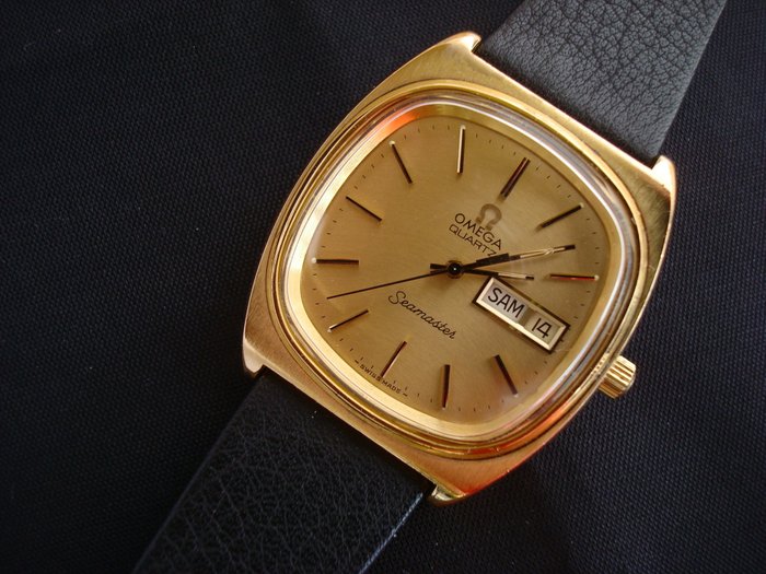 omega gold watch 1977