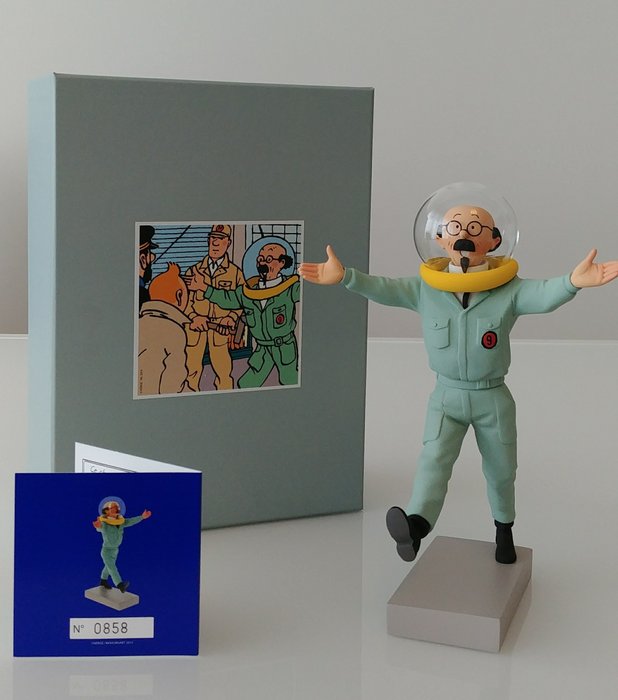 Hergé - Figurine Moulinsart 44018 - Tournesol - Fabrication Fariboles - (2015)