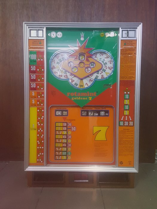 Rotamint Goldene 7 wall slot machine from 1981