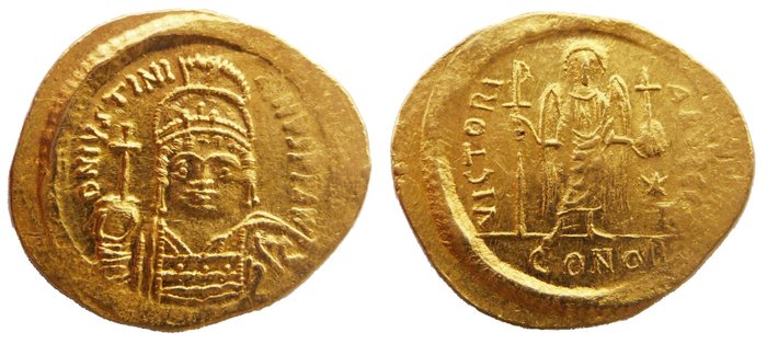 Byzantine Empire - Solidus of Justinian I (527-565) VICTORIA AVGGG (Constantinople) - Rarity R1