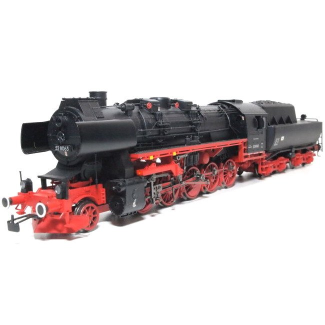 Liliput H0 - L105212 - Steam locomotive with tender - BR 52 met REKO ketel - DR (DDR)