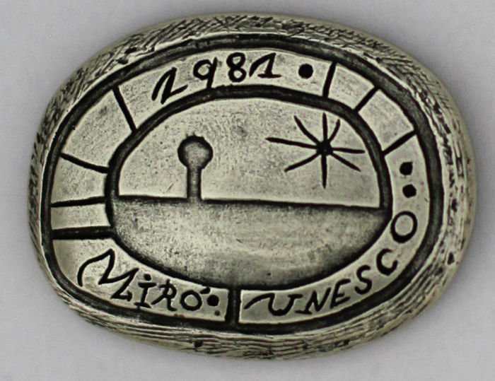 Joan Miró - Pablo Picasso commemorate medal for UNESCO