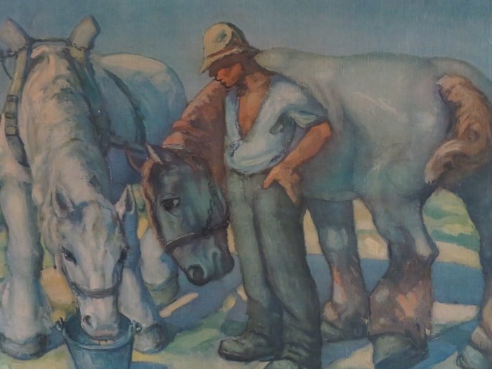 Jan Daniël 'Dan' Bout (1891-1965) - Boer met zijn paarden