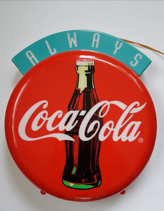 Always Coca Cola - Advertising sign with lighting - 1970s