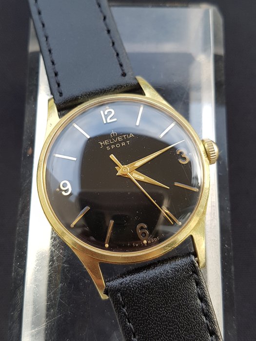 Helvetia - Sport - dress watch- ca.1960 - cal.830 - gilt dial - Uomo - 1960-1969