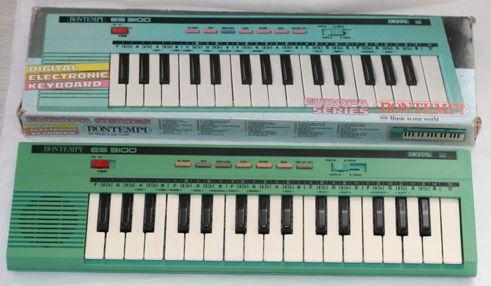 Bontempi ES 3100 - Vintage Electric Keyboard - Italy - 1985