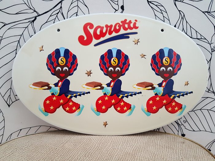 Sarotti (Sarotti chocolate ‘blackamoor’) enamel sign, advertising