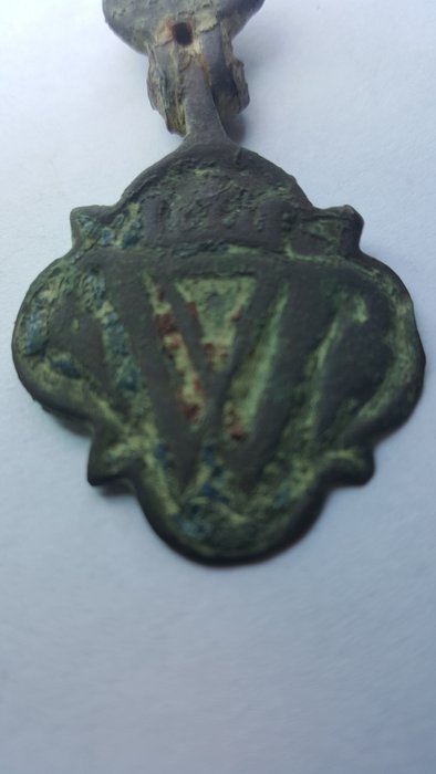 Medieval Copper enamald Horse Harness pendant - Catawiki