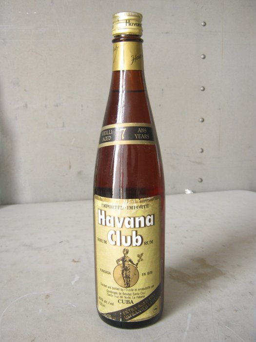 Rum Havana Club 7 ans extra aged dry ultra vielli sec - Bottled late 1970s to early 1980s