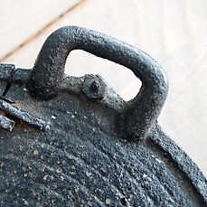 1890 ca Antique cast iron coffee roaster