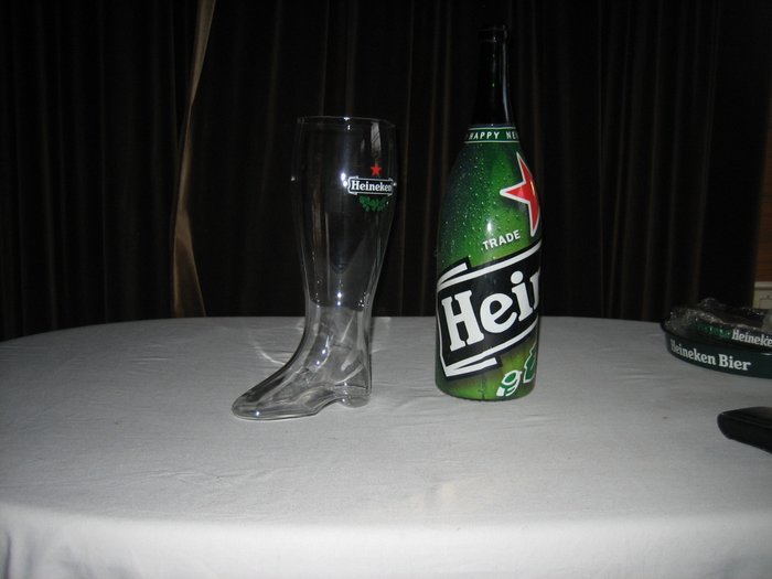 Heineken 3L boot and three litre bottle Millennium