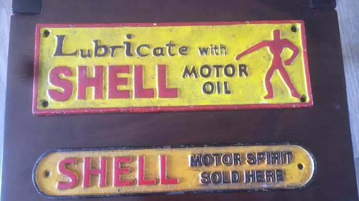 Shell Clam Motor Oil cast iron plaq sign #K623 