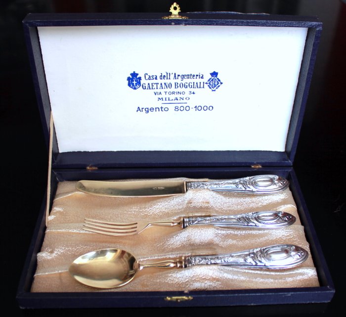 Cutlery set made of 800 silver Gaetano Boggiali Italy