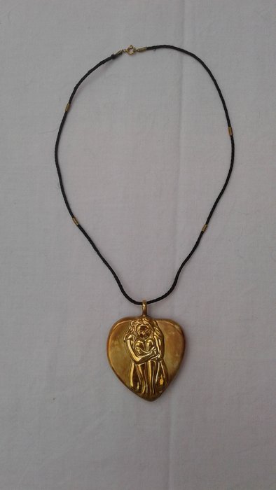 Renato Guttuso - 18 kt gold pendant, "Virgo" from the zodiac series