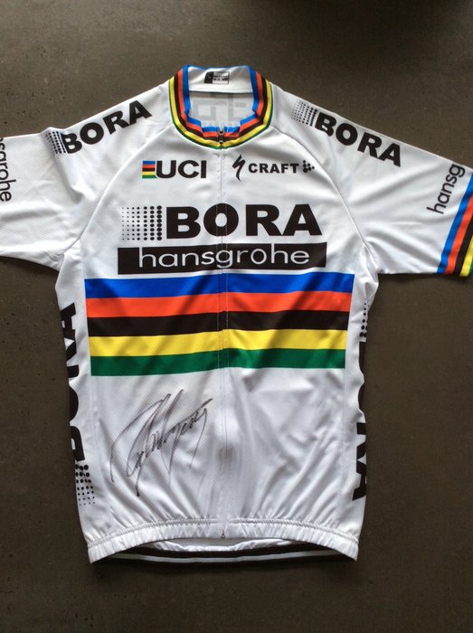 Gesigneerd wielershirt drievoudig wereldkampioen Peter Sagan