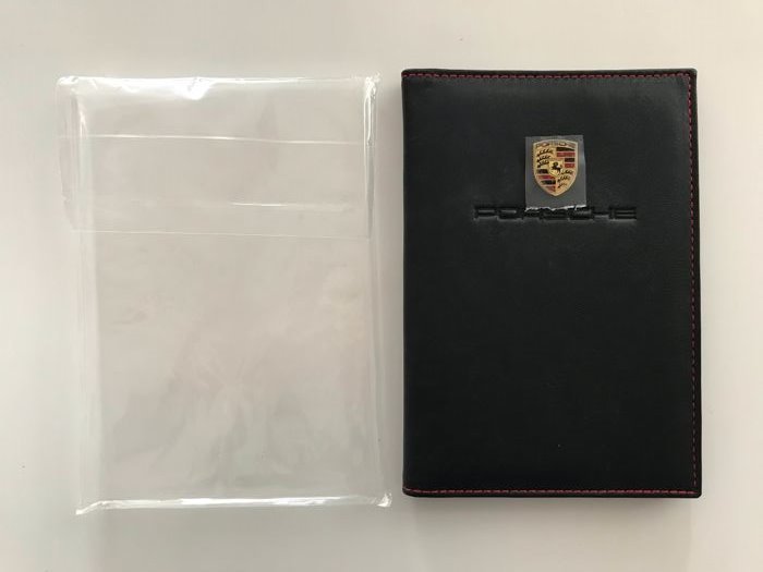 Porsche leather folder for documents, driving license 911, original