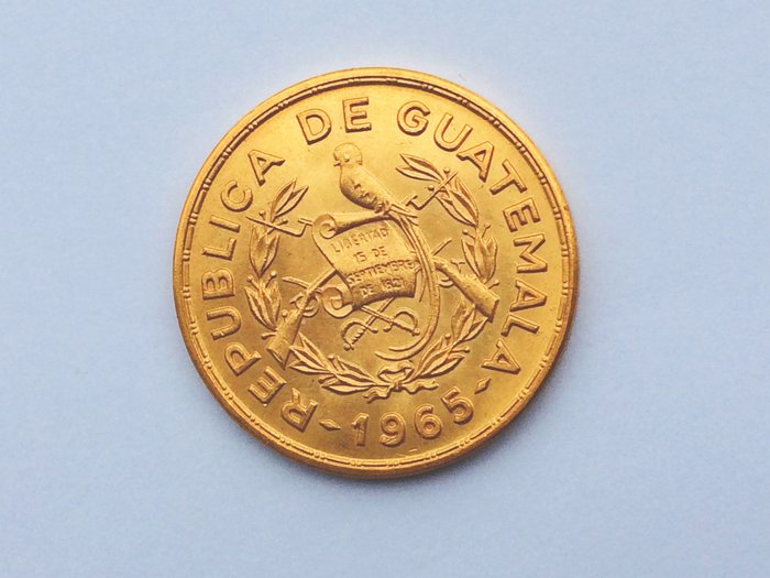  Guatemala - Medaglia commemorativa 1965 'della Tecún Umán' - oro24k  17.27gr