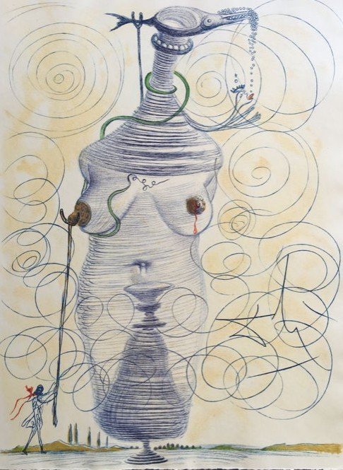 Salvador Dalí  - Large Flask (Mémoires de Casanova)