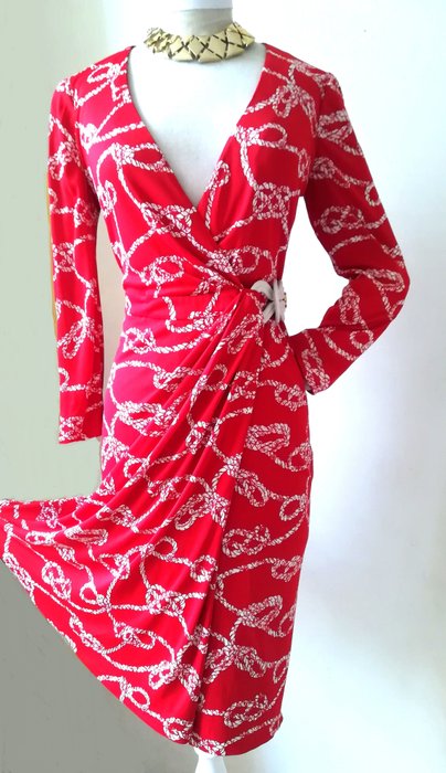 Gucci dress **Low reserve price** - Impressive red wrapping dress with ...
