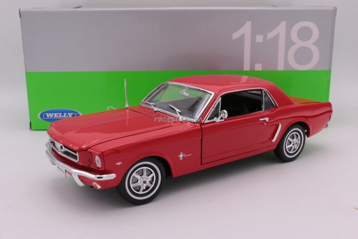 welly red 1964 1-18 ford mustang coupe