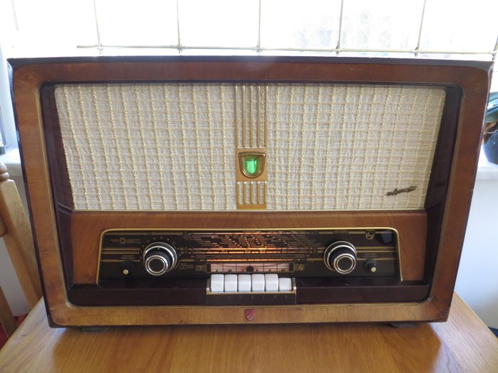 Philips Bi-Ampli stereo tube radio type B6 X63 A