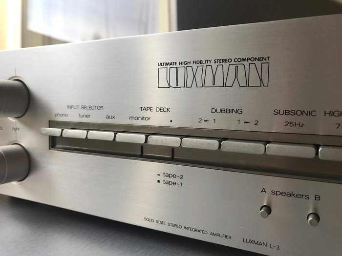 Luxman L-3 Studio Standard Series High End Vintage Amplifier