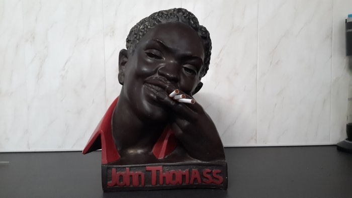 Tabaks reclamehoofd " John Thomass " uit 1920 - 1930