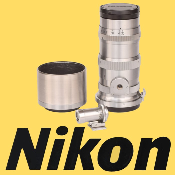 Almost new condition: NIKON Chrome Lens: Nikkor - Q-C 13,5 cm f 1 : 3.5