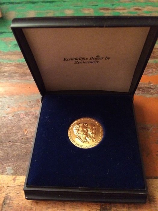 The Netherlands - Wedding medal 'Prinses Juliana - Prins Bernhard 1937 - 1987' - gold