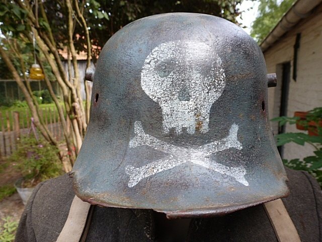 German Freikorps helmet with Totenkopf