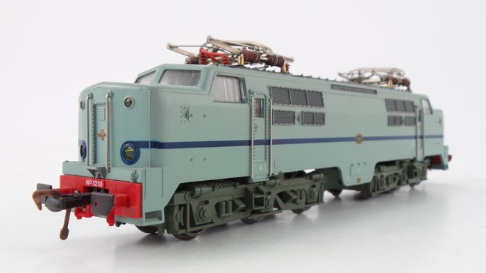Fleischmann H0 - 90 4372 - Locomotive électrique - Serie 1200 'Jubileummodel' in turquoise kleur - NS
