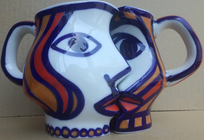 Sargadelos ceramics - O Castro mug set - El beso