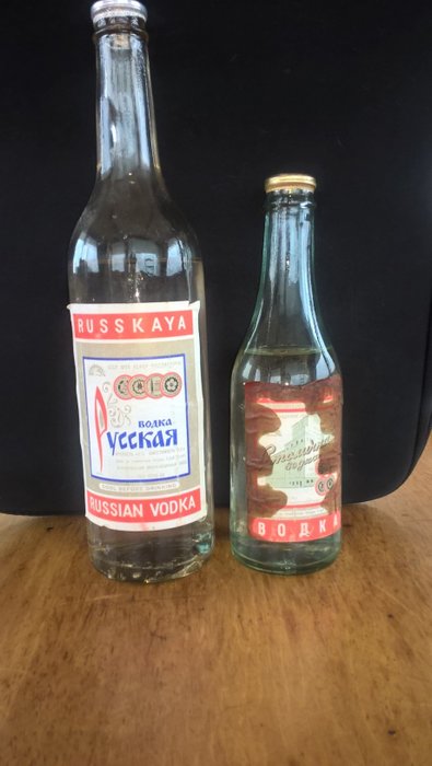 Russkaya & Stolichnaya Russian Vodka - Bottled 1960s/70s