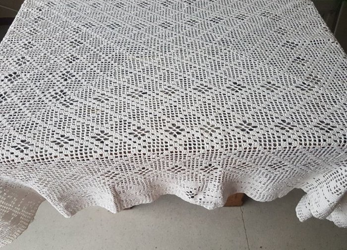 Details about  / Hand Knitted Tablecloth