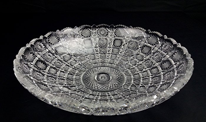 Bohemia crystal - Large crystal fruit bowl centrepiece