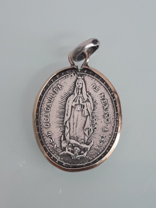 Gold and Silver medal of Our Lady of Guadalupe, Dated 1805