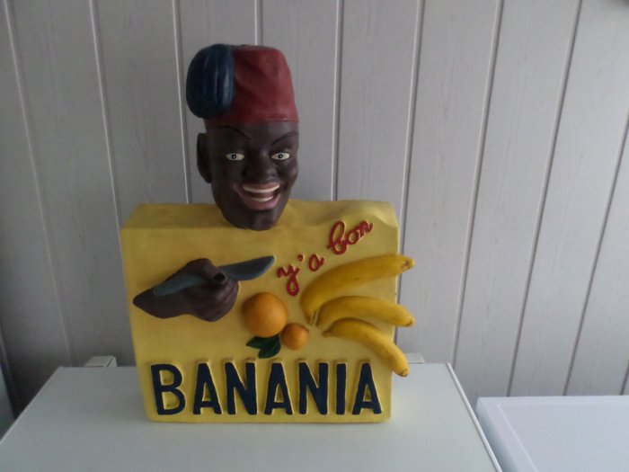 buste banania en résine années 70