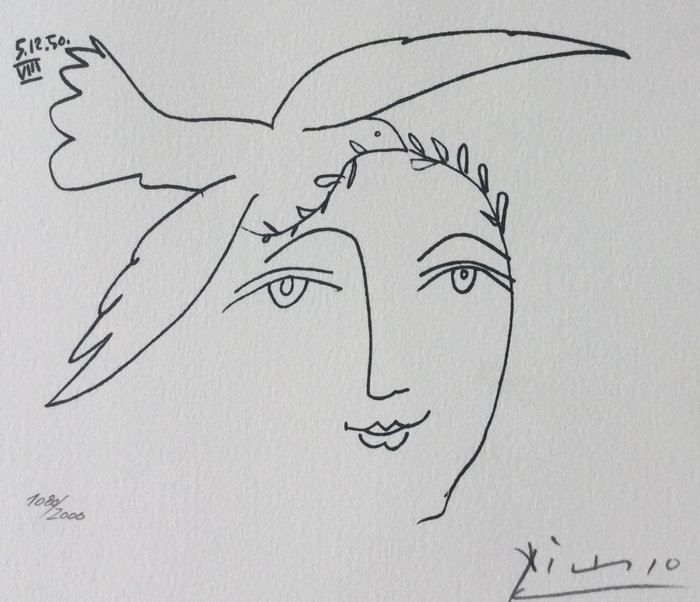 Pablo Picasso - Visage de la paix   VIII