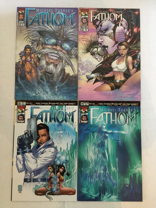 MICHAEL TURNER/'S FATHOM #9 COVER C NEAR MINT 1998 TOP COW IMAGE