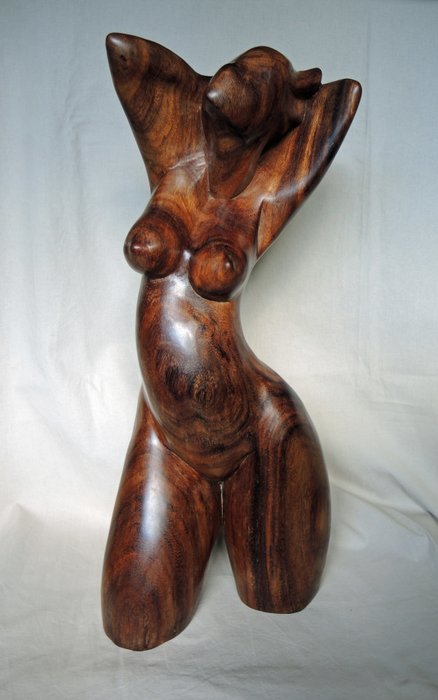 Wood carving - Abstract Female Figure - Wayan Winten (1962) - Bali - Indonesia 